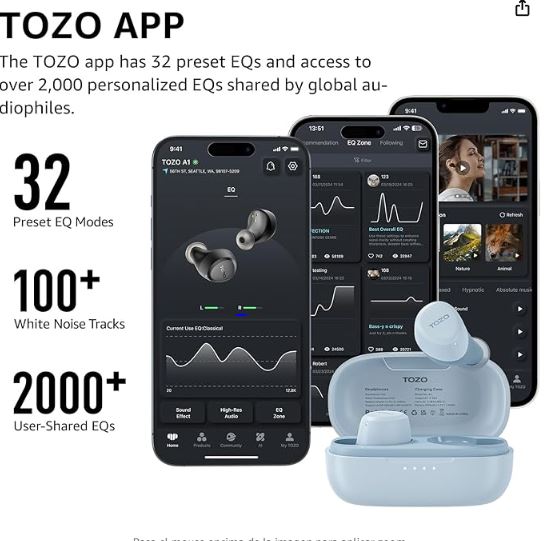 TOZO Mini auriculares inalámbricos A1